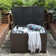 Rattaner Resistant Wicker Deck Box with Gas Spring Lid and Zippered Waterproof Inner Bag