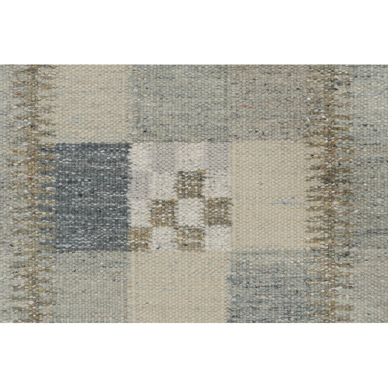 Scandinavian Wool Geometric Area Rug, Rectangle 12' x 16'