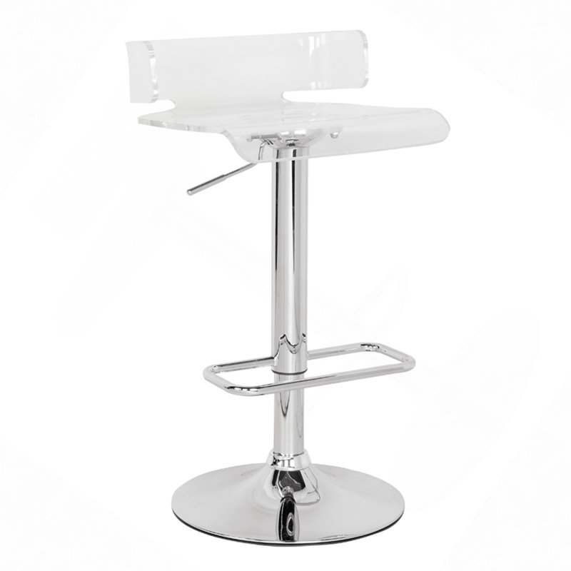 Tabouret pivotant réglable, Blanc