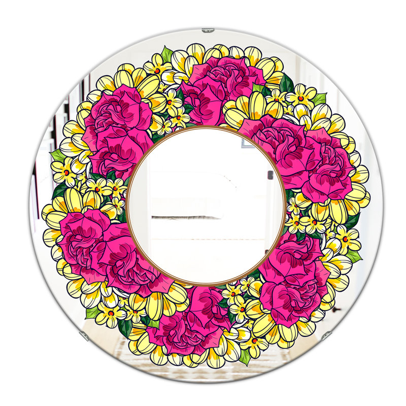 Miroir d'appoint Flowers Cabin and Lodge, H 31,5 po x l 31,5 po x P 0,24 po