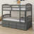Tanvir Kids Twin Over Twin Bunk Bed with Trundle with Drawers-927029390