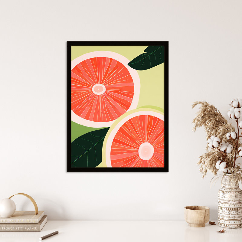 Guava In Java Fruit Orange Green Kitchen - Single Picture Frame Print