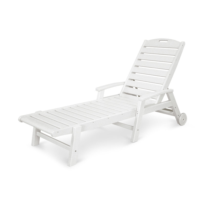 Chaise à roulettes Yacht Club, Blanc classique