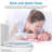 Elongated 19" Commercial Toilet Seat with Built-In Potty Training, Soft Quiet-Close Lid, Non-Slip Magnetic Youths Seat, Easy Clean & Change Hinges, Durable White Plastic-125818061