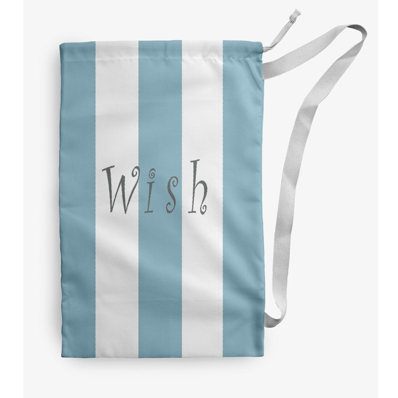 Fabric Laundry Bag with Handles, Small (29" H x 18" W), Blue