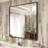 Amara Tempered Glass and Aluminum Alloy Framed French Cleat Mounted Wall Mirror-969131625-994650481