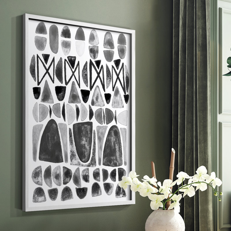 «Gray Arches III», reproduction encadrée - bois massif, Cadre simple blanc, H 14 po x l 11 po