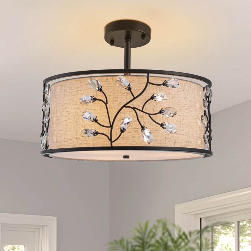 Plafonnier semi-encastré 3 lumières Mance