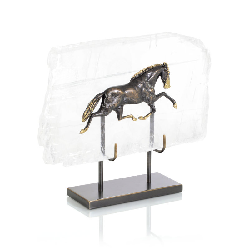 Horse In Selenite Sculpture I