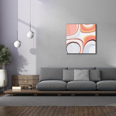  'Fluid Rings 2' by Annie Warren Canvas Wall Art, 37" x 37"