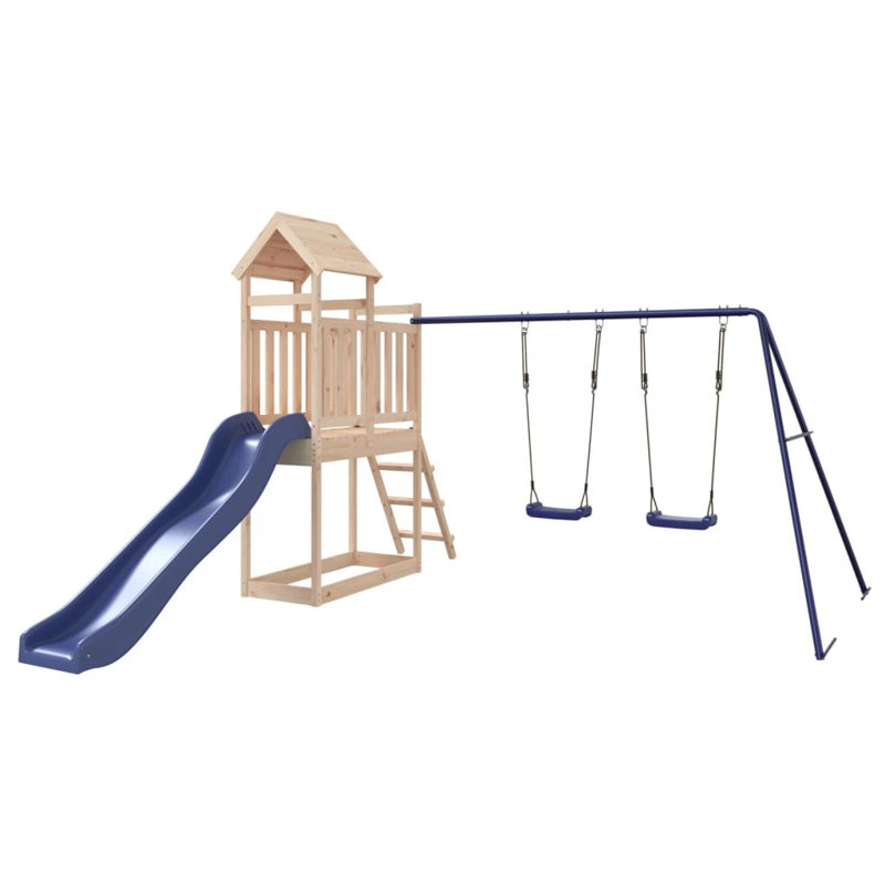 Garwood Freeport Park Swing Set with 2 Swing(s), Brown