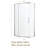 Shower Door 34-1/8" X 72" Semi-Frameless Neo-Angle Hinged Shower Enclosure-111798385