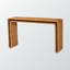 Console légère Karine en rotin tissé de style bohémien, H 30,28 po x l 51,83 po x P 14,62 po