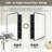 JS Framed Medicine Cabinet Recessed/Surface-Mounted with 3 Glass Adjustable Shelf &  Mirror & Magnetic Catch 16"W x 24"H-1077357085
