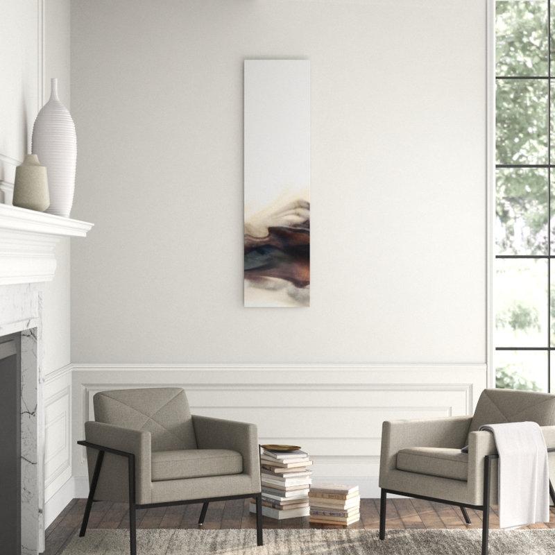 Fluid Lining IV Print by Guseul Park, Glass Coat, 90" H x 24" W