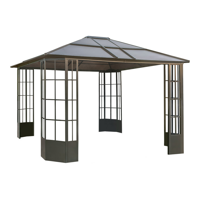 Pavillon de jardin Sojag Savino - noir, 14 pi. L 12 pi. D