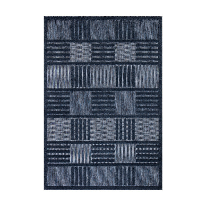 Modern Non-Slip Area Rugs – Blue – Living Room, Hallway Runner, Kitchen & Door Mat – Multiple Sizes, Runner 60 x 220cm
