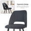 Velvet Upholstery Dining Chairs, Separate Legs, Adjustable Feet-2071207362-2071207367