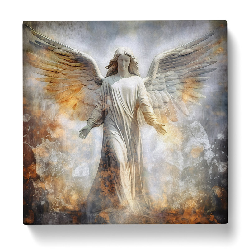 Angel Impression - Wrapped Canvas - Framed Print, 35cm H x 35cm W x 3cm D