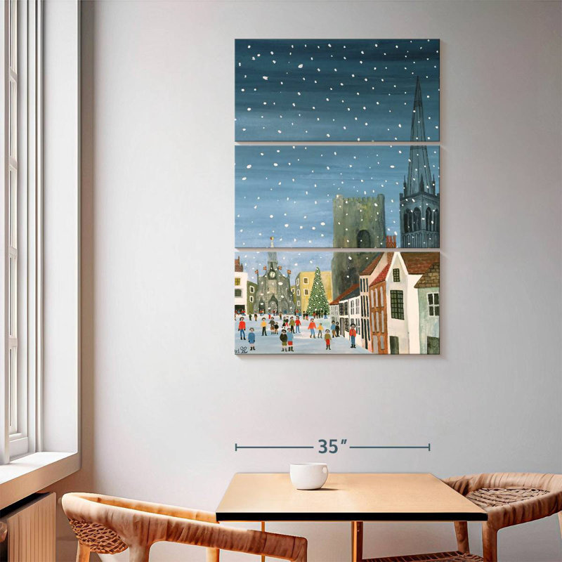 Lelend Chichester Cathedral A Snow Scene, 65" H x 42" W
