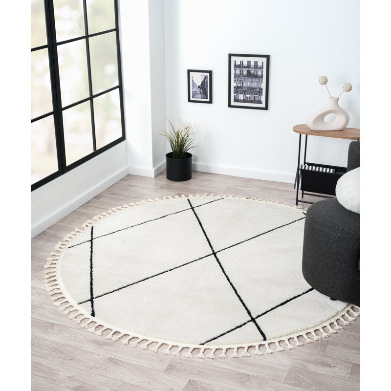 Charm Tapis white Rug, Round 190cm