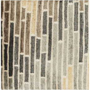 Hand Knotted Viscose Abstract Indoor Rug