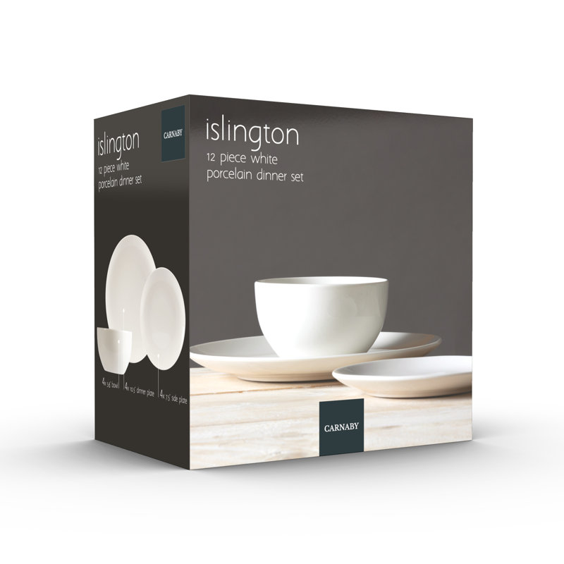 Piece Porcelain Dinnerware Set - Service for 4