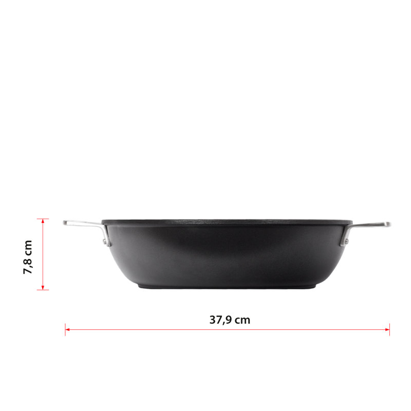 Valira 3.5L Non-Stick Aluminum Round Braiser with Lid