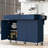 Versatile Kitchen Island with Multiple Storage Options and Mobility Features
