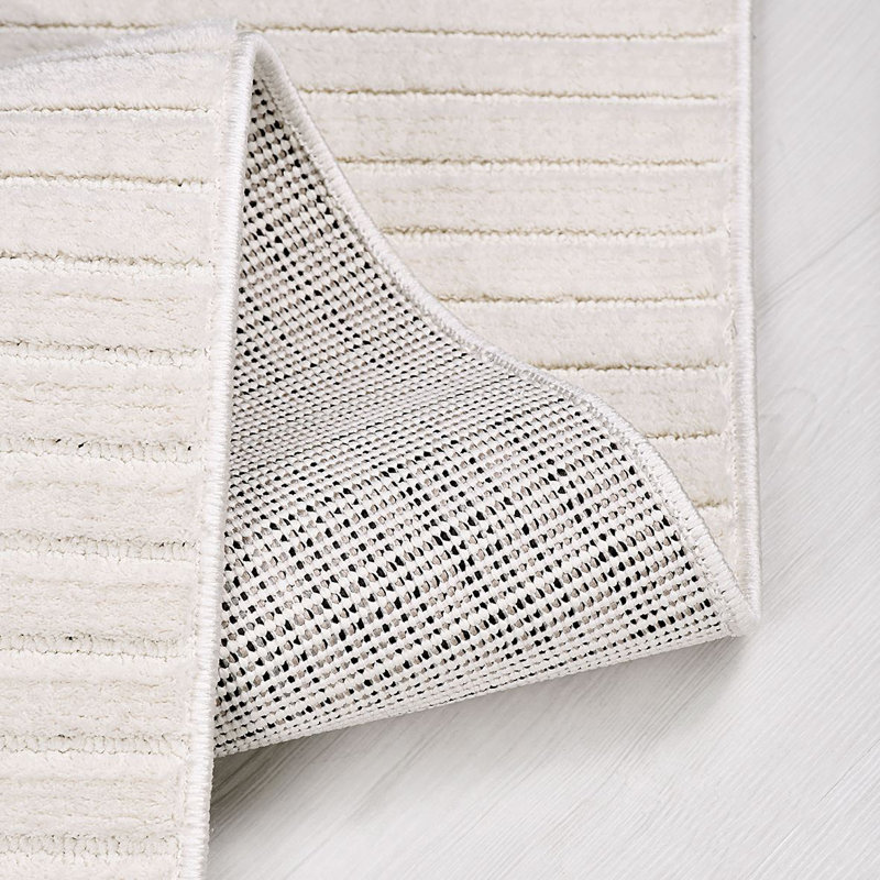 Tapis beige moderne lavable à la machine