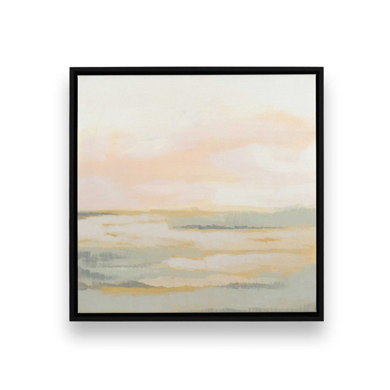 «Pastel Fields of Light I», reproduction sur toile, H 12,75 po x l 12,75 po, Noir satiné
