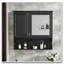 Armoire à pharmacie murale à miroir avec tablettes ouvertes-1795562868