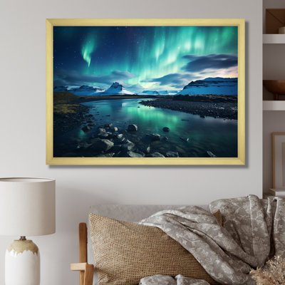 «Islandais Borealis Winter s Aurora I - Aurora Borealis», art mural encadré