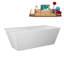 Baignoire autoportante 67 "avec drain interne Streamline-101698058