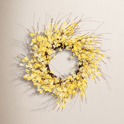 24" Handcrafted Twig, Wildflower No Holiday Wreath