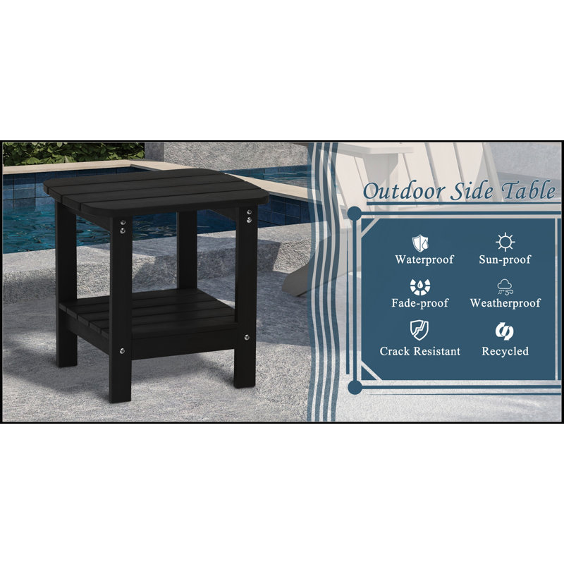 Outdoor Side Table , 18.9 " W 14.96 " D