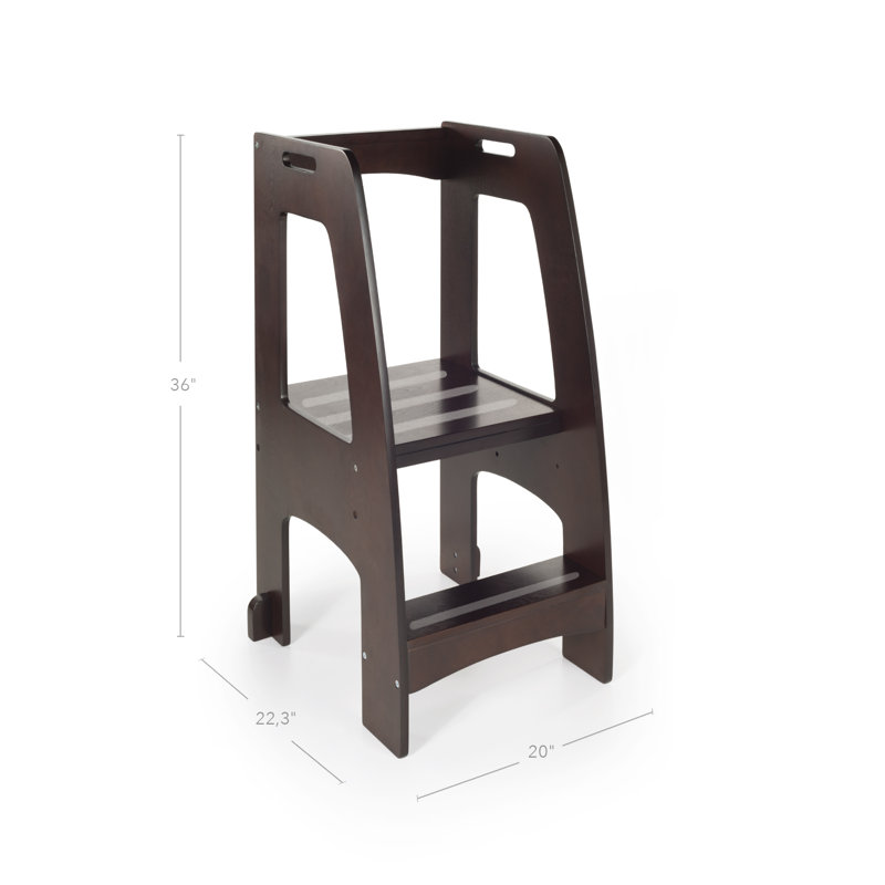 Step Up Kids Step Stool, Espresso