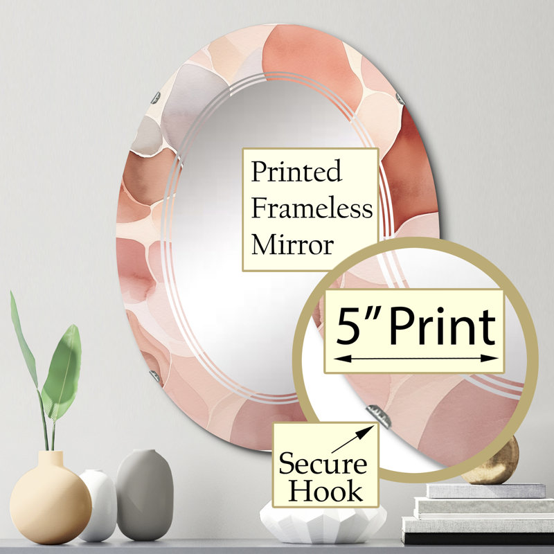 Zurn - Miroir mural moderne ovale, 30 po x 20 po
