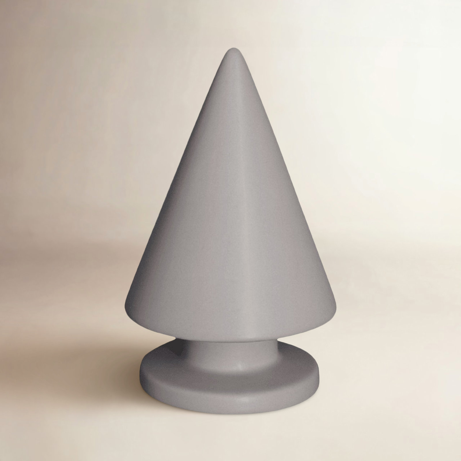 Christmas Tree Mole Ceramic, Gray, 6.3'' H x 3.94'' W x 3.94'' D