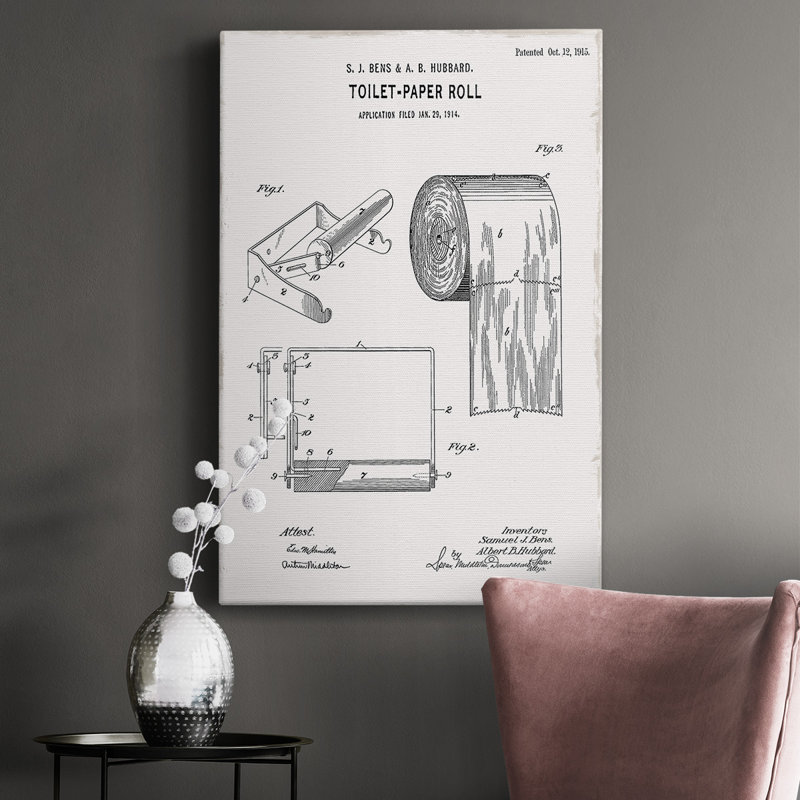 Toile de papier hygiénique de qualité supérieure brevetée - prêt à accrocher, H 12 po x l 8 po x P 1 po