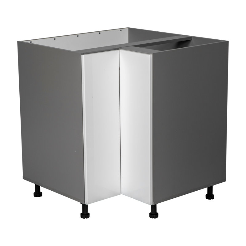 33 po - Base facile d'accès - Double porte - Gris, Gris, H 34,5 po x l 36 po