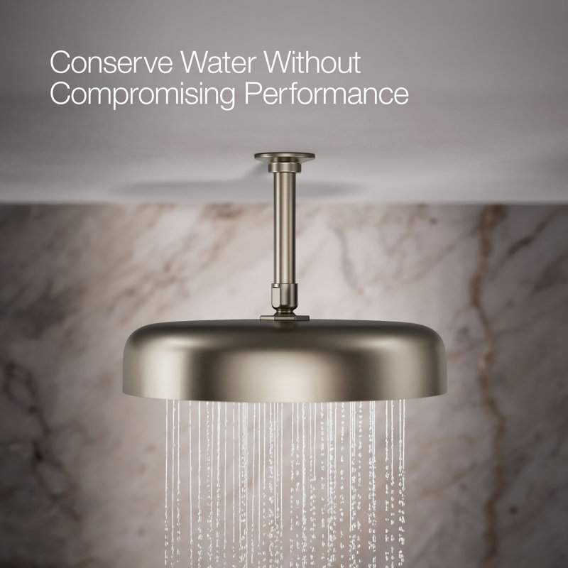 Statement™ 2.5 GPM Round 12 in. Rainhead with Katalyst Air-Induction Technology, Vibrant Brushed Nickel