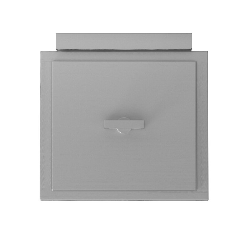 Medium Wall Mount Lantern, 20" H x 7" W x 6.75" D, Satin Nickel