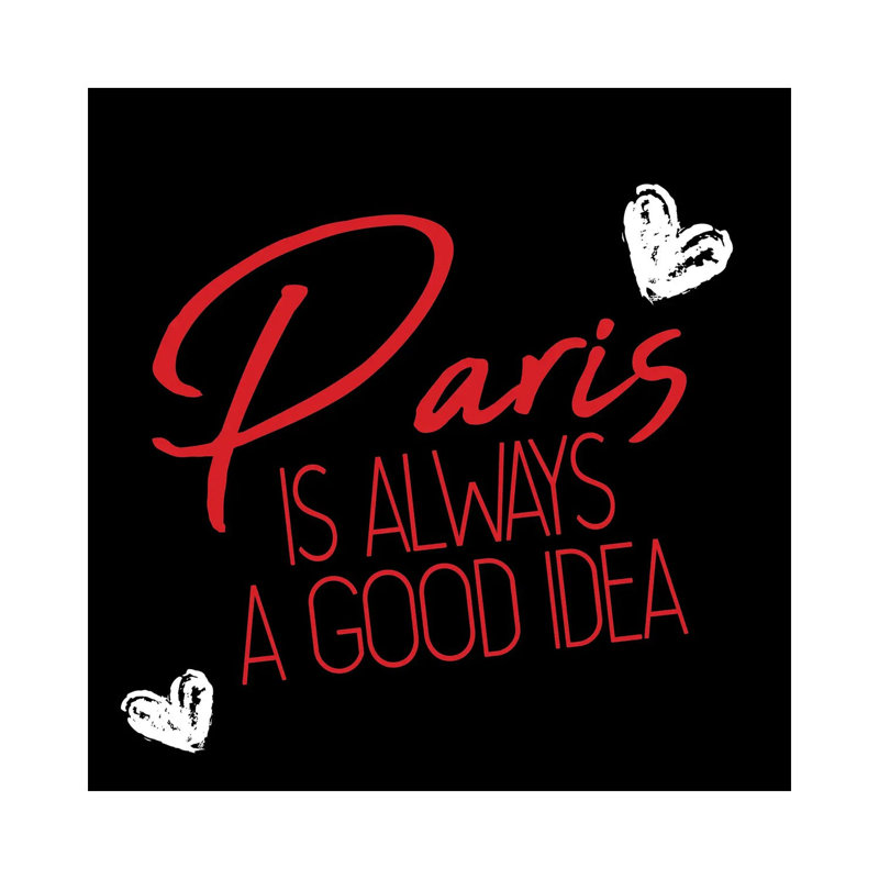 Paris Idea Love II by Kimberly Allen - Wrapped Canvas Print, 66.04 cm H x 66.04 cm W x 3.175 cm D
