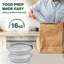 16oz Roud White Base Meal Prep Takeaway Container Pack of 30
