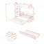 Lit simple en bois avec lit gigogne simple