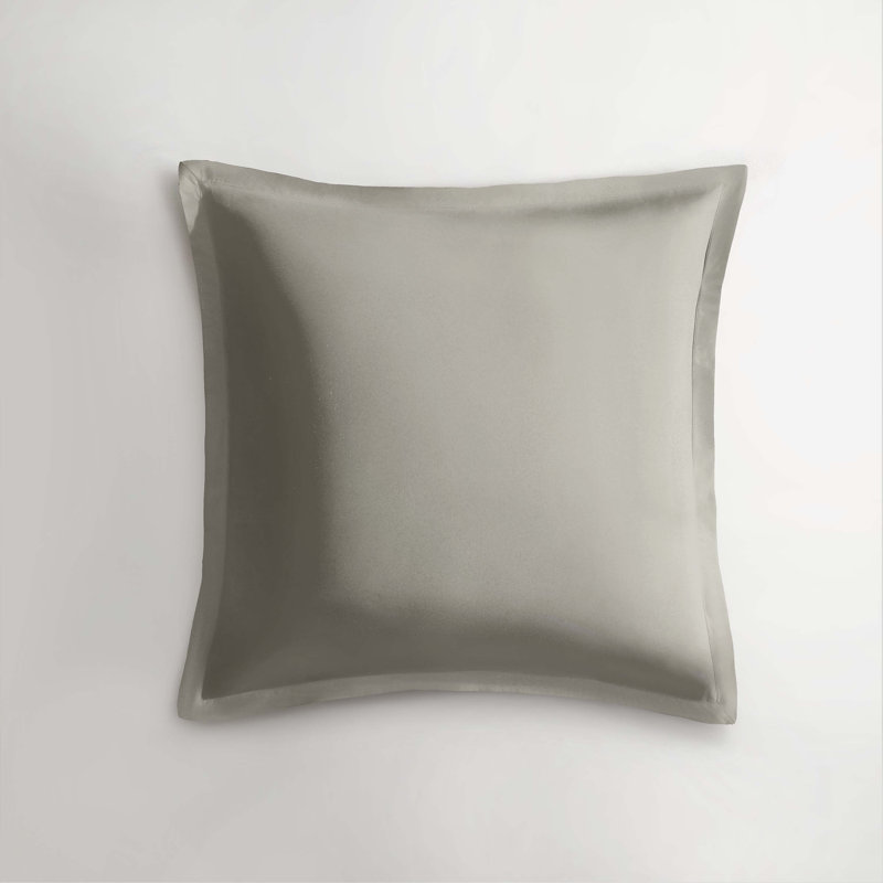 Standard Cotton Percale Euro Sham, Flax