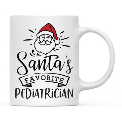 Tasse à café en forme de Pediatricien préférée du père Noël