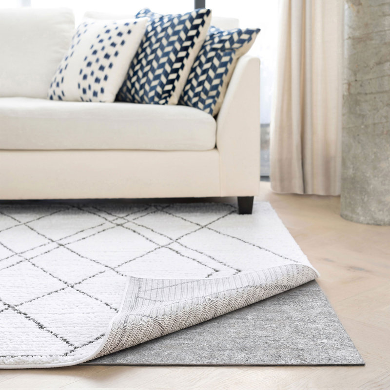Classic Non-Slip Felt & Rubber Rug Pad, Rectangle 7'10" x 9'10", 0.13"