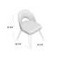 Chaise d'appoint rembourrée en velours Lisbon-46322995